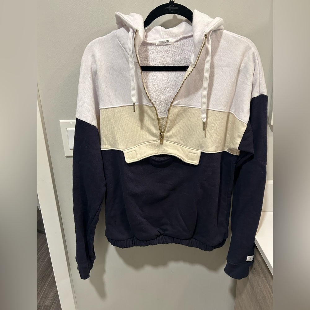 Great condition- B The Label color block quarter zip